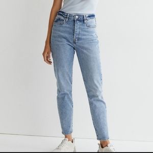H&M high rise mom jeans